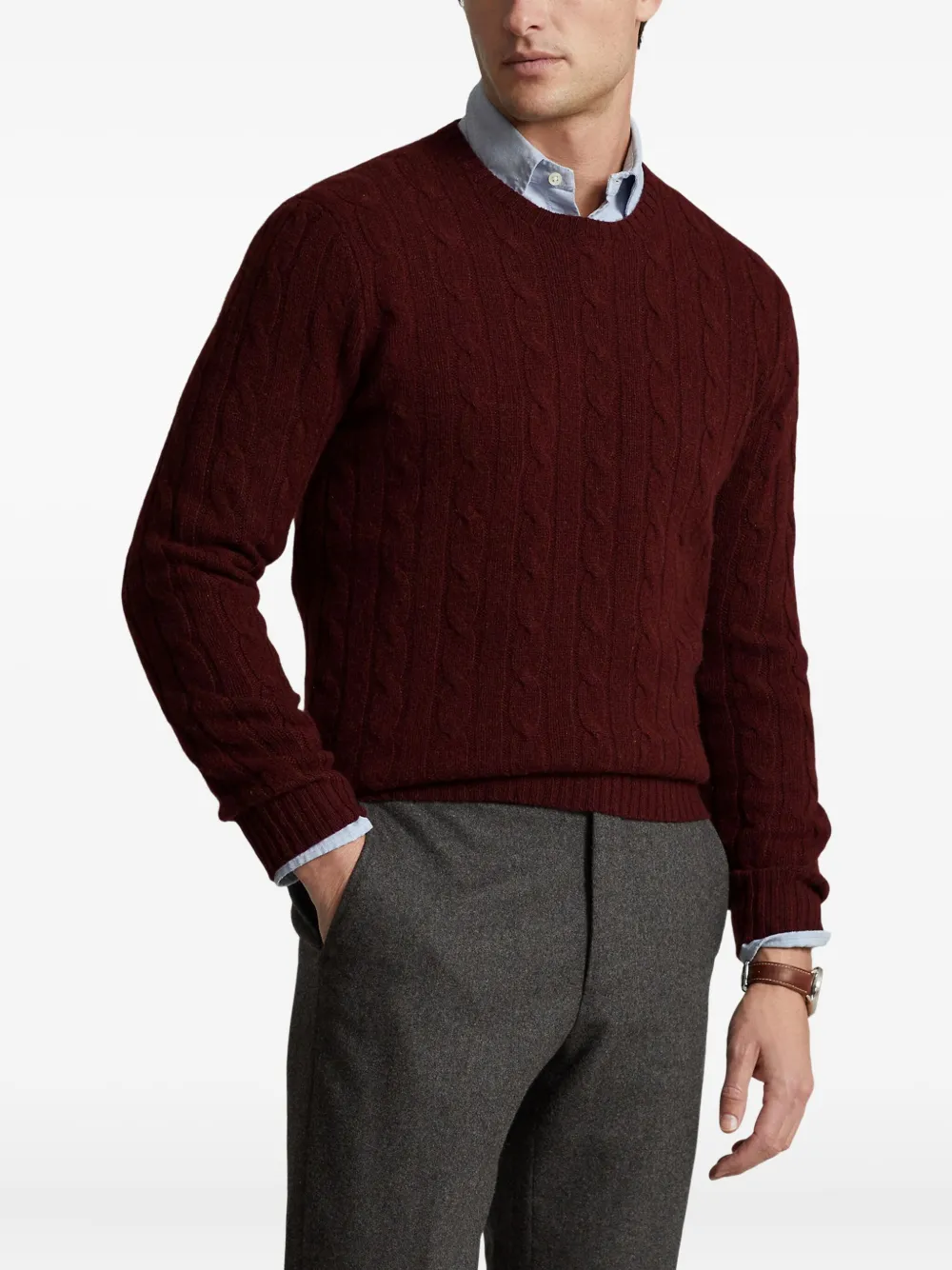 Polo Ralph Lauren Kabelgebreide trui Rood