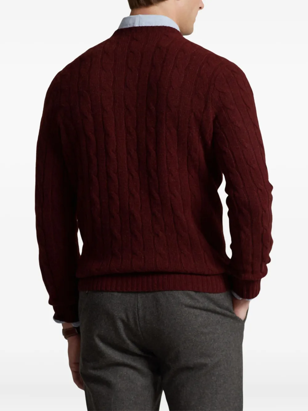 Polo Ralph Lauren Kabelgebreide trui Rood