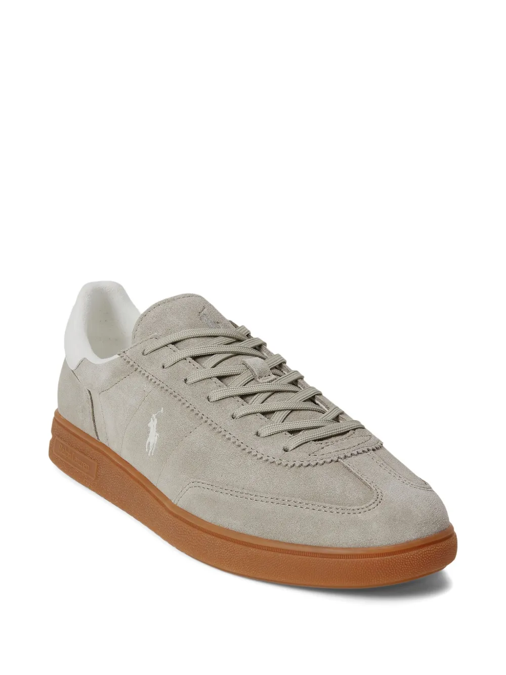 Polo Ralph Lauren Sneakers met geborduurd logo Beige
