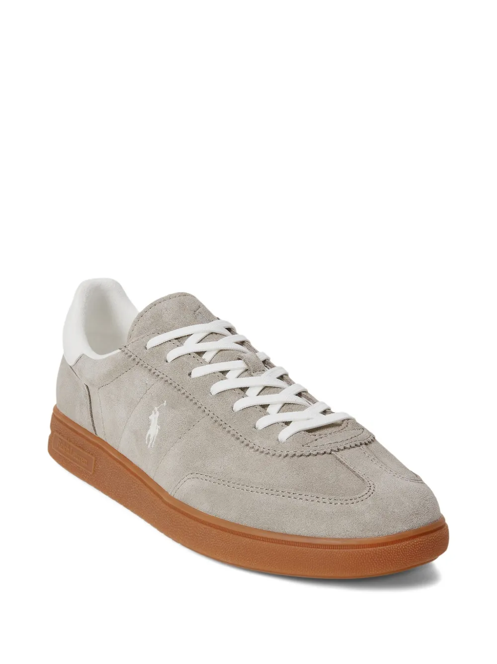Polo Ralph Lauren Sneakers met geborduurd logo Beige