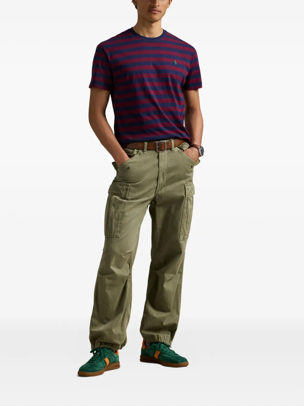 Polo Ralph Lauren Gestreept T-shirt Rood