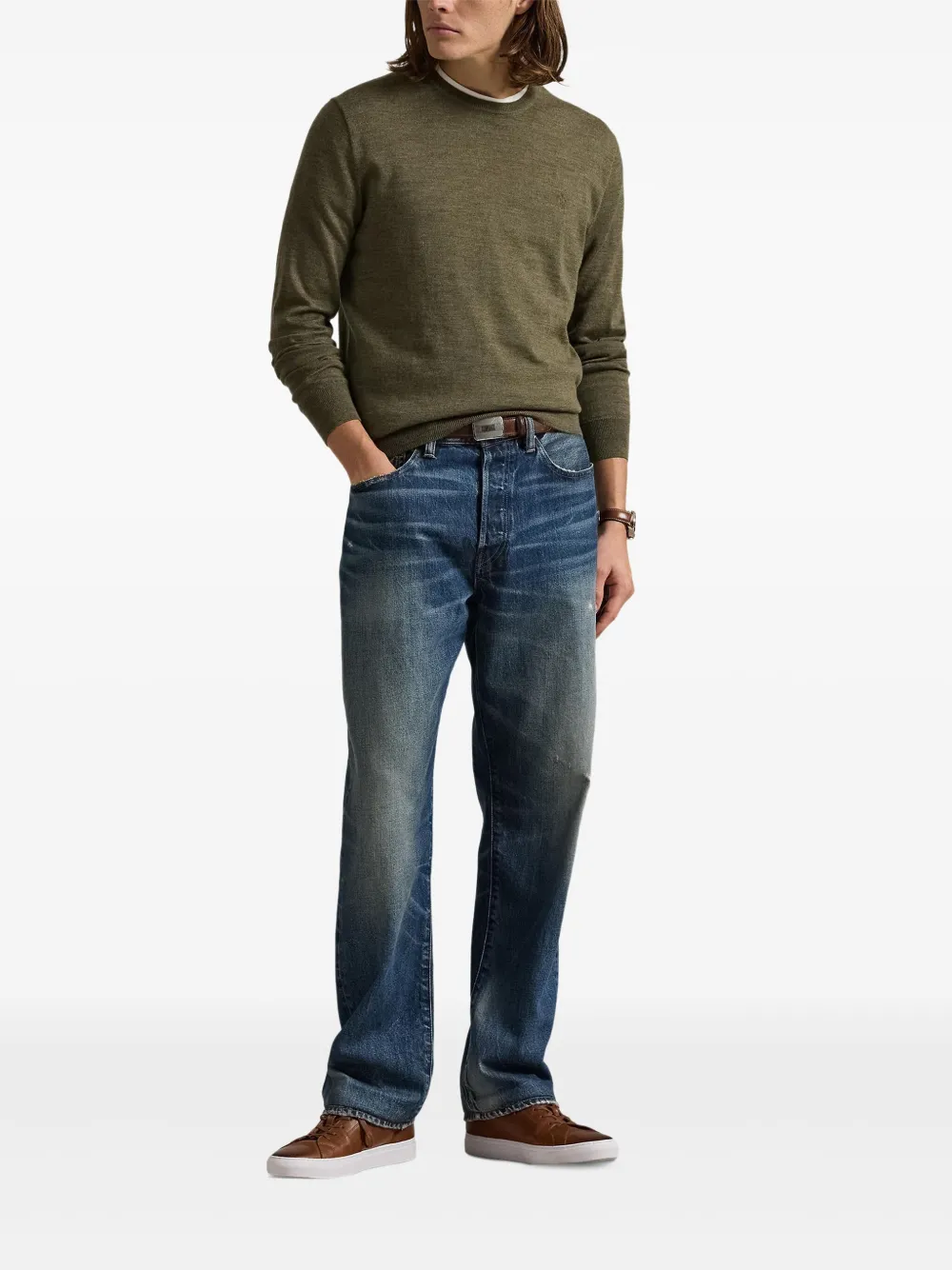 Polo Ralph Lauren Wollen trui met lange mouwen Groen