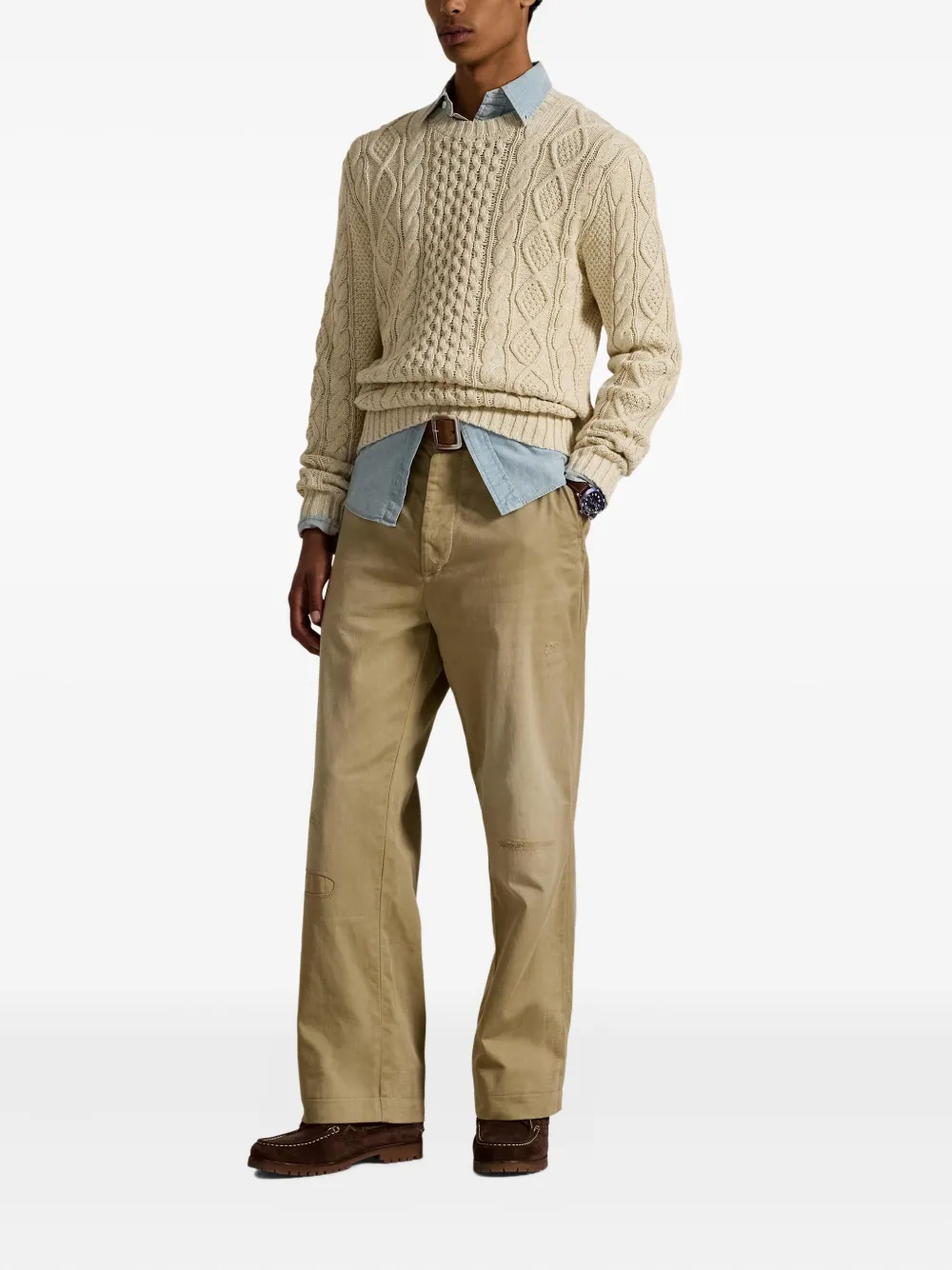 Polo Ralph Lauren Kabelgebreide trui Beige