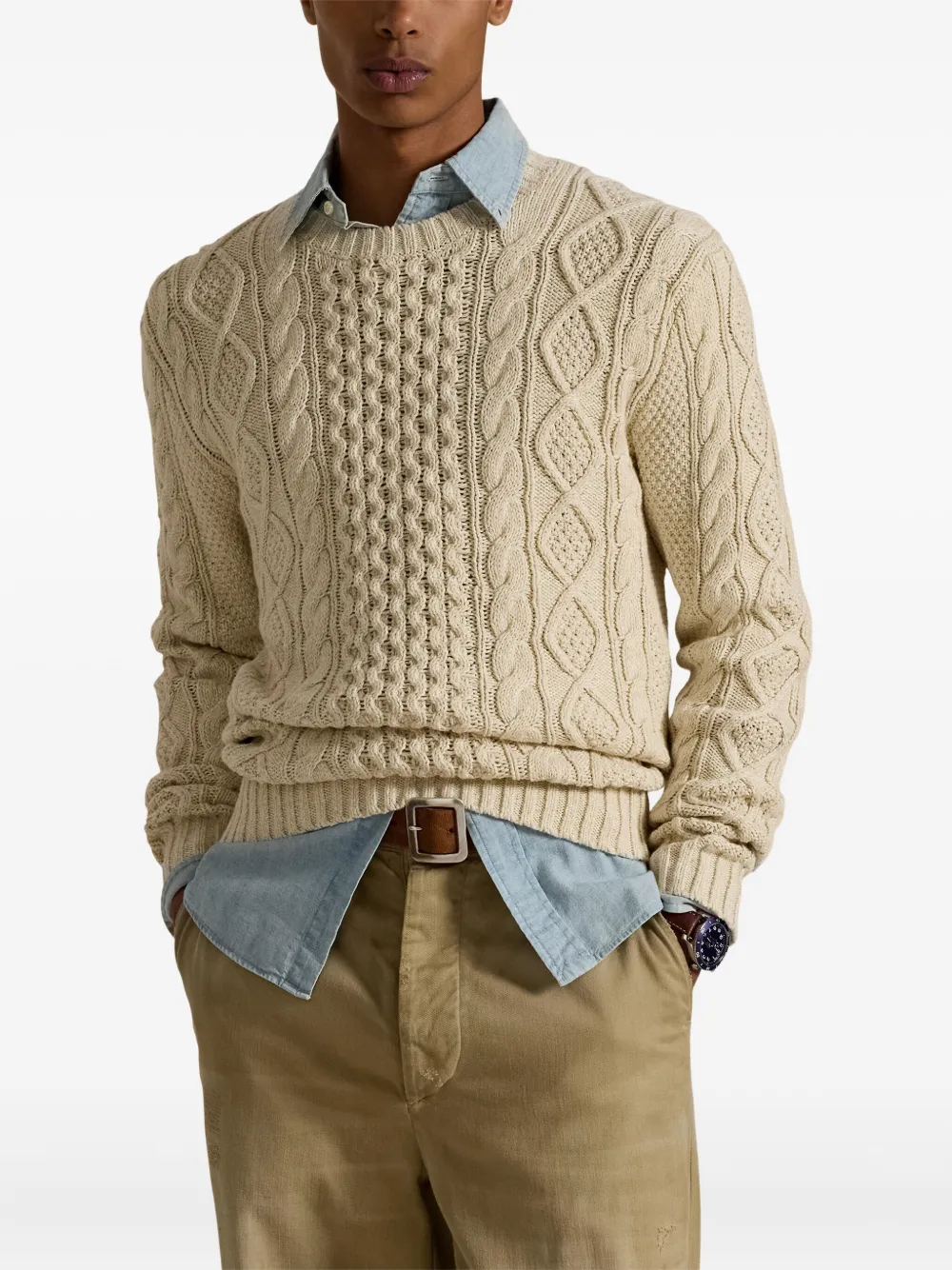 Polo Ralph Lauren Kabelgebreide trui Beige