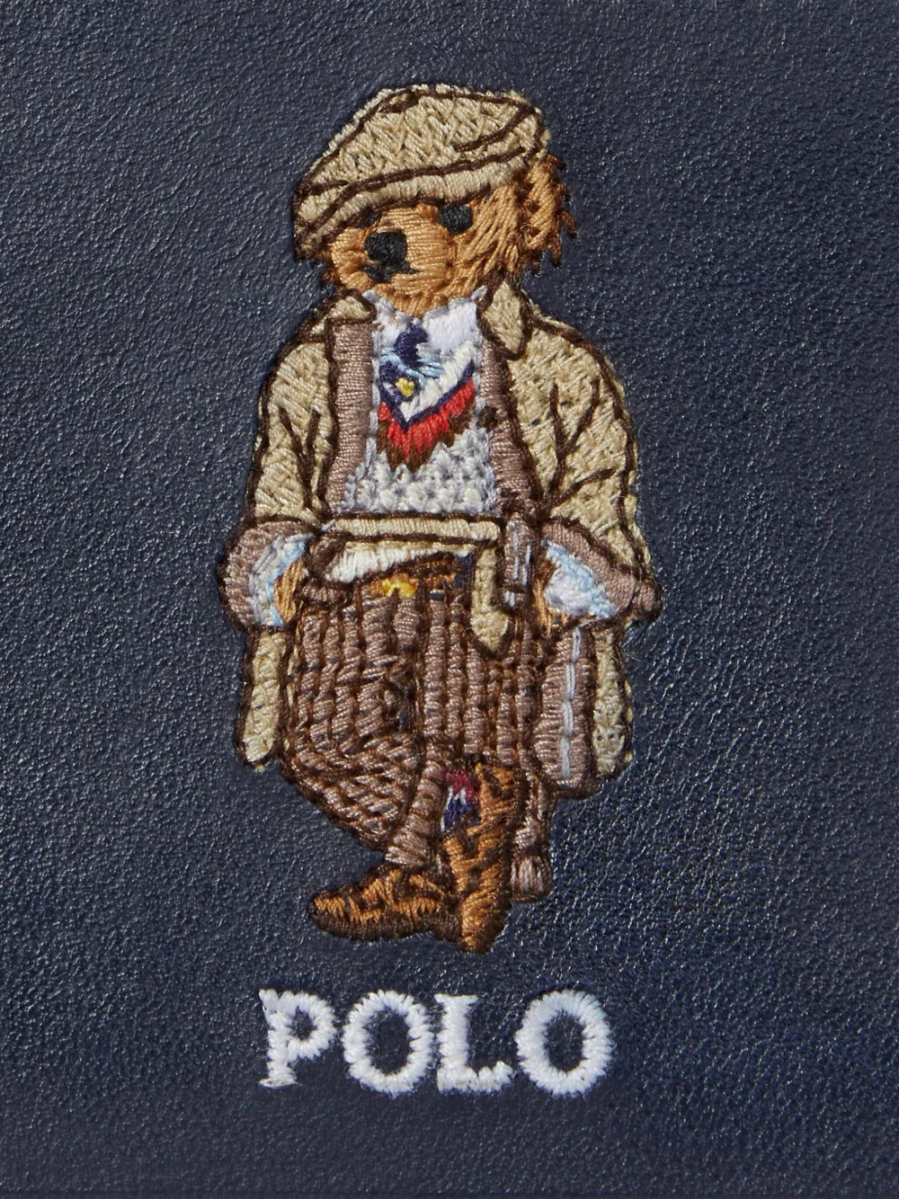 Polo Ralph Lauren Leren pasjeshouder Blauw