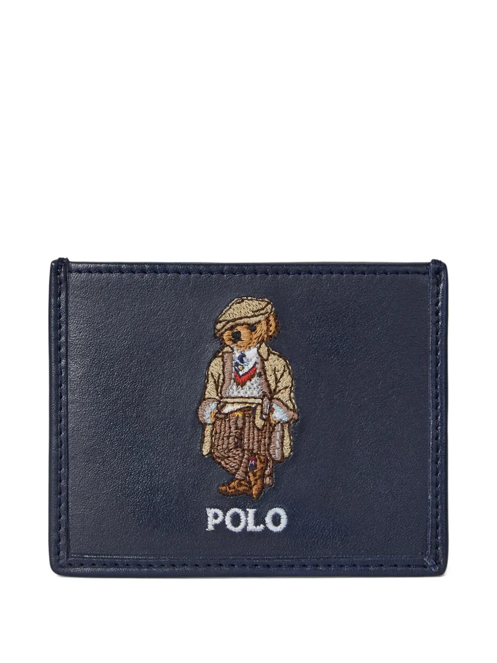 Polo Ralph Lauren Leren pasjeshouder Blauw
