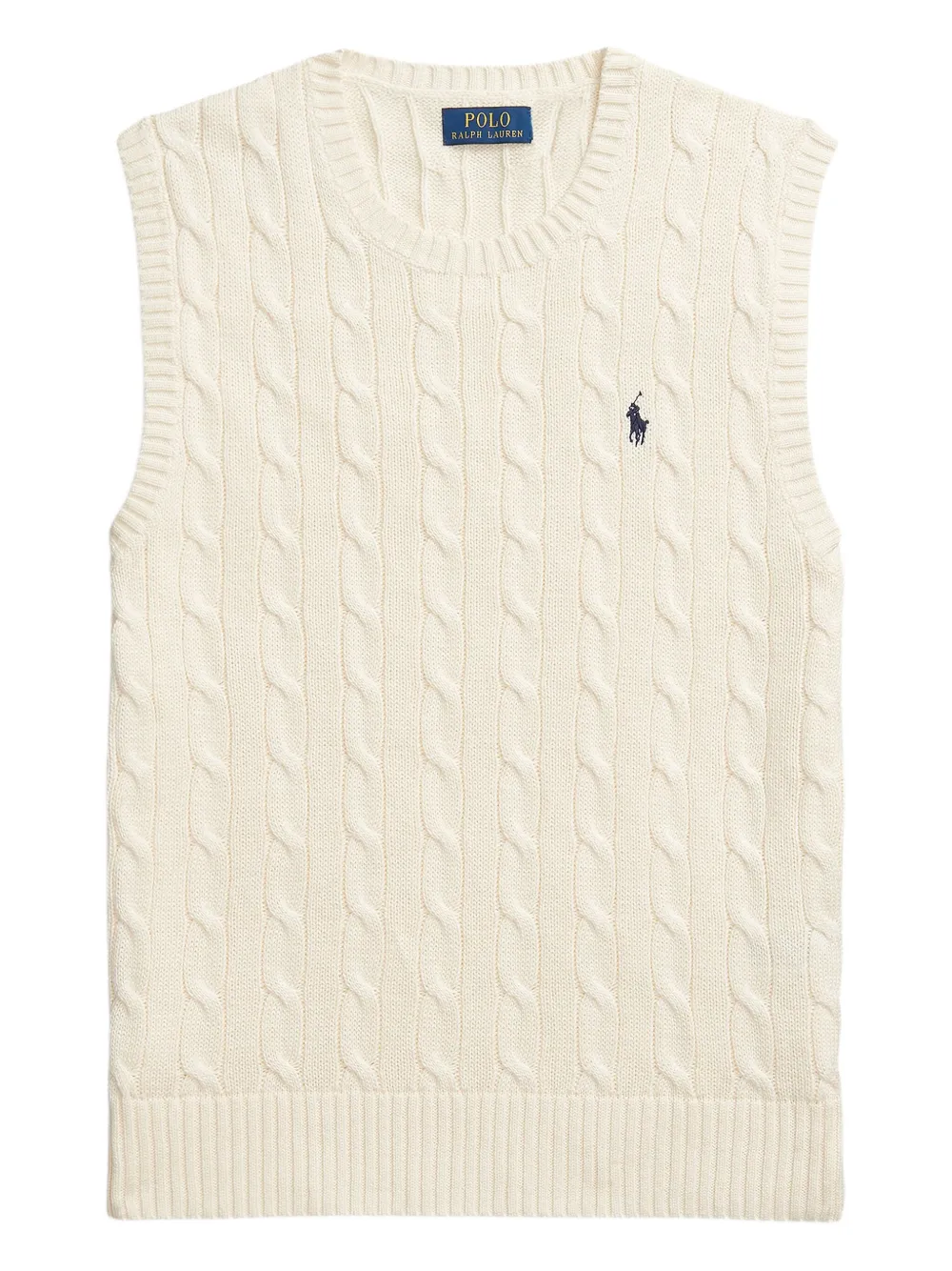 Polo Ralph Lauren cable-knit sleeveless vest - Bianco