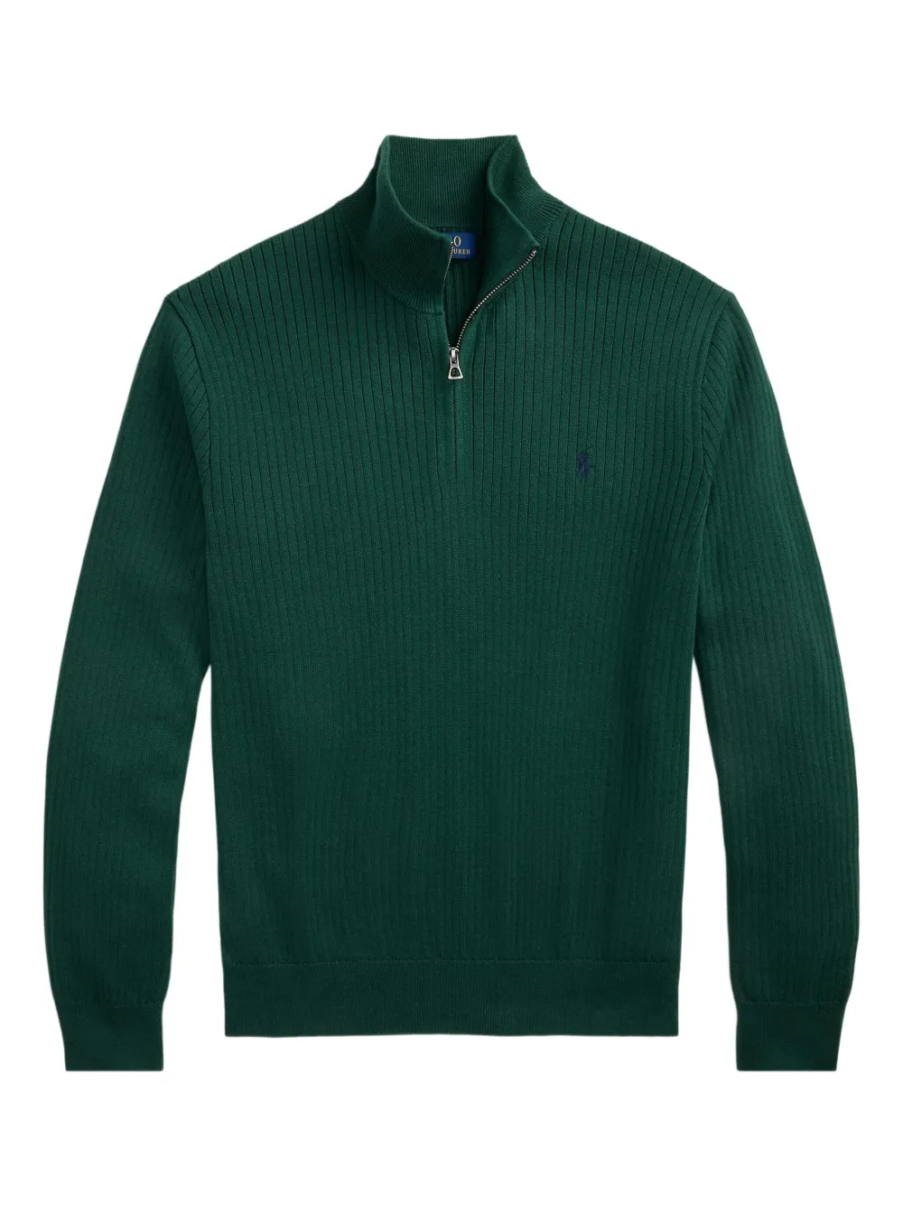 Polo Ralph Lauren Geribbelde trui met rits Groen