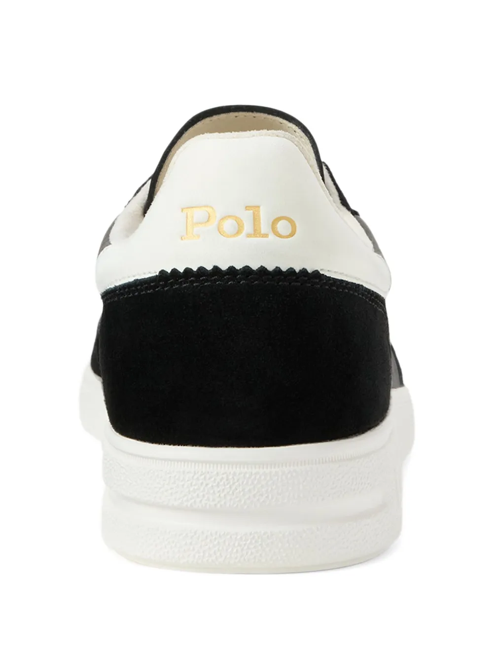 Polo Ralph Lauren Bedford leren suède sneakers Zwart