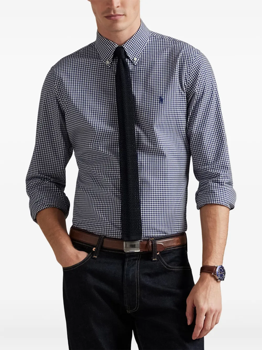 Polo Ralph Lauren Overhemd met gingham-ruit en lange mouwen Blauw