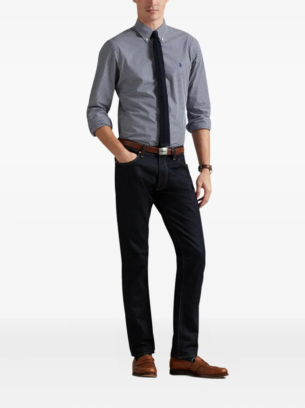 Polo Ralph Lauren Overhemd met gingham-ruit en lange mouwen Blauw