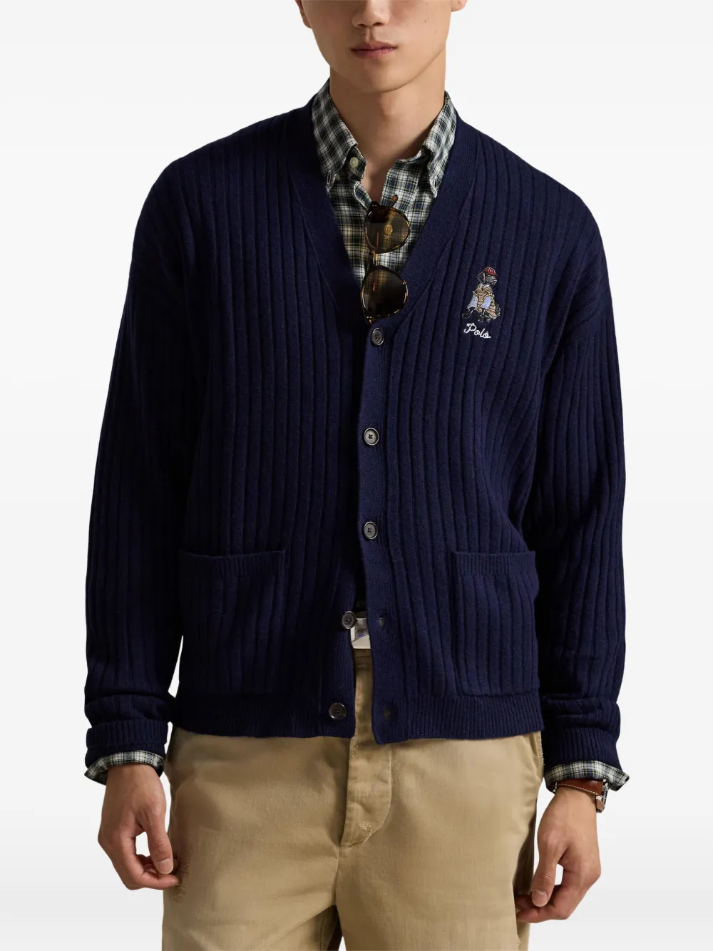 Polo Ralph Lauren Ribgebreid vest Blauw