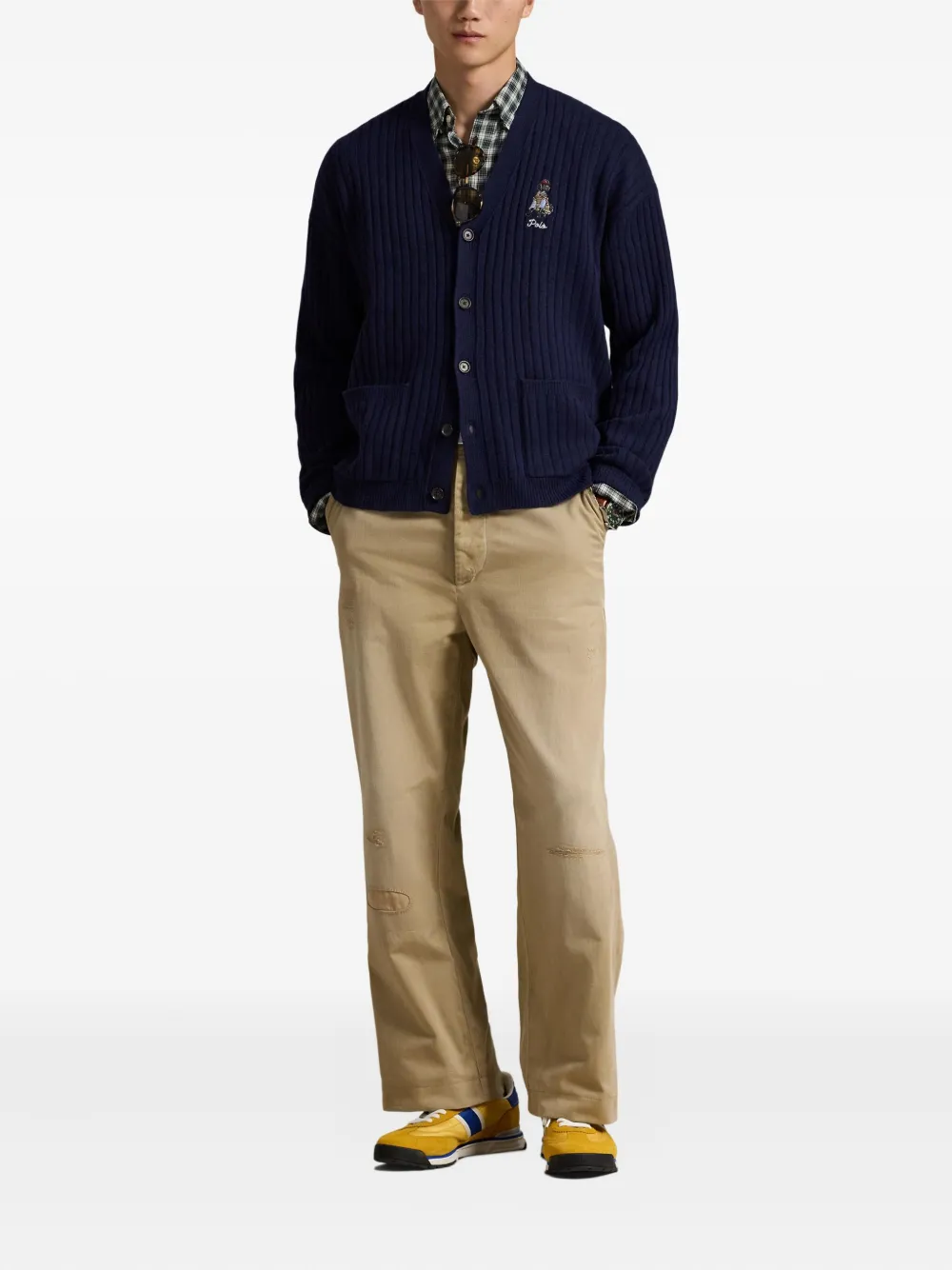 Polo Ralph Lauren Ribgebreid vest Blauw