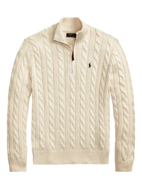 Polo Ralph Lauren cable-knit quarter-zip sweater
