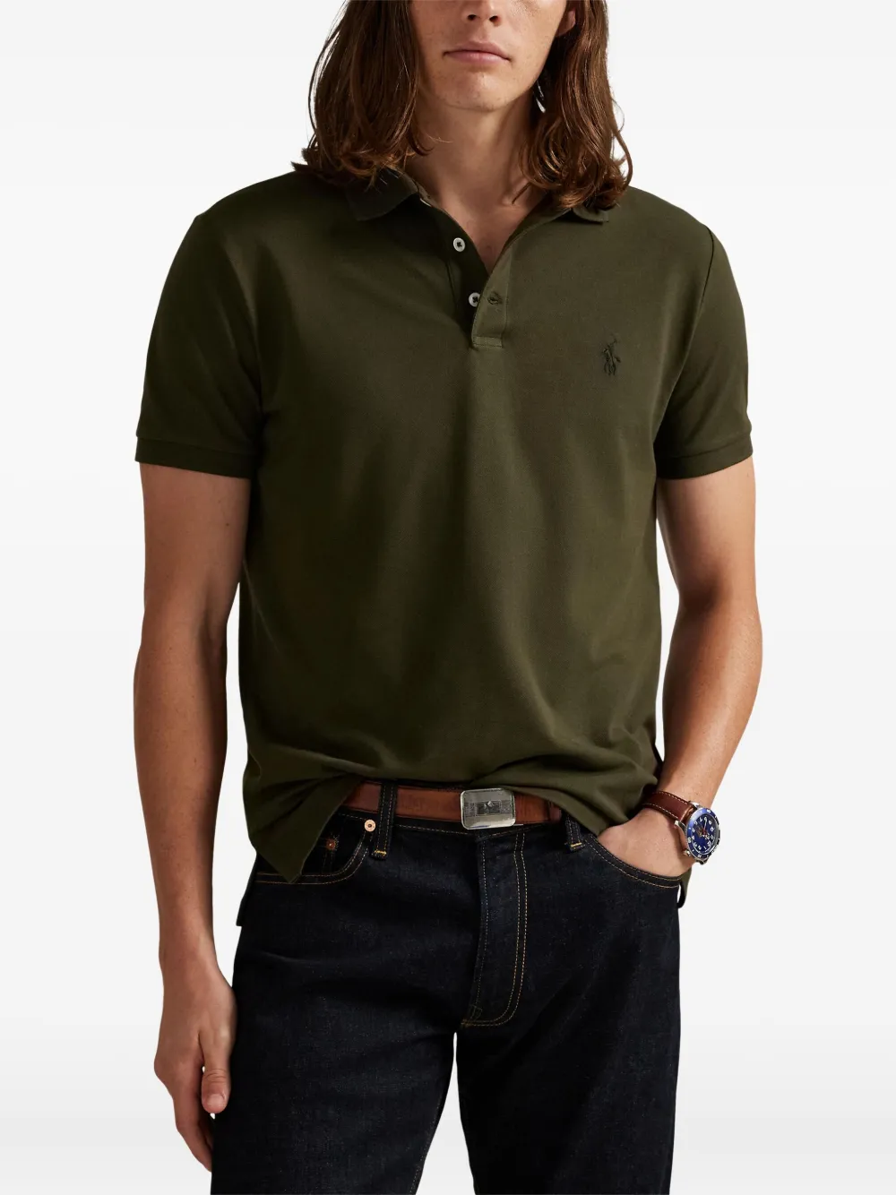 Polo Ralph Lauren Poloshirt met geborduurd logo Groen