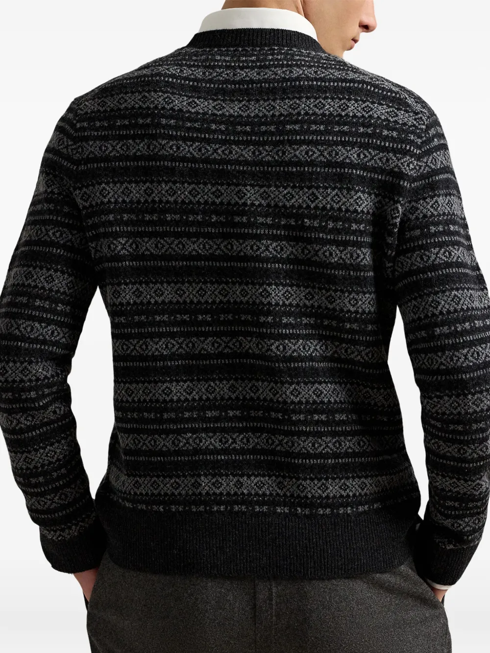 Polo Ralph Lauren Wollen trui met patroon Grijs