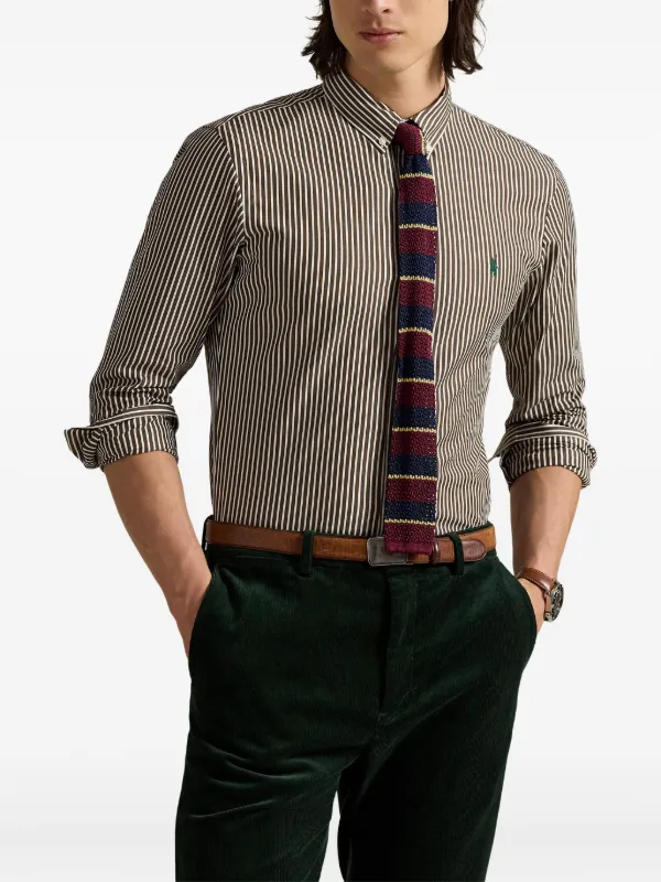 Polo Ralph Lauren ストライプ シャツ | ブラウン | FARFETCH JP