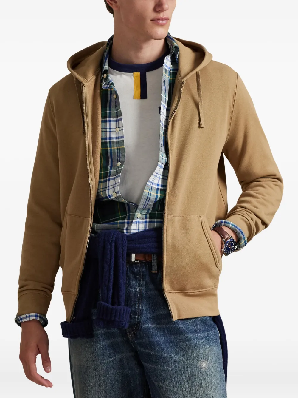 Polo Ralph Lauren Hoodie met rits Beige