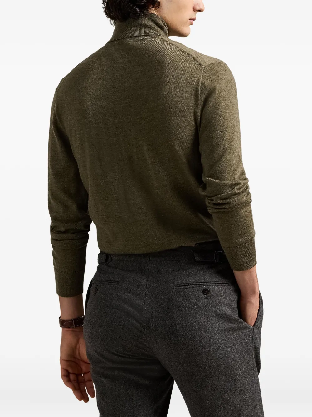 Polo Ralph Lauren Geribbelde coltrui Groen