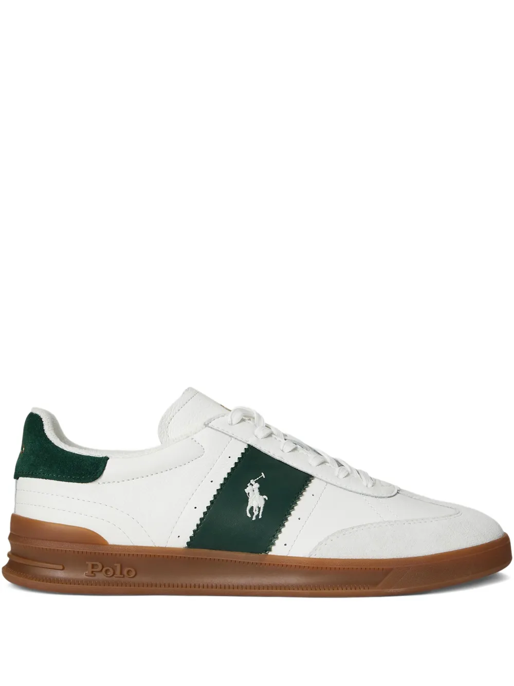 Polo Ralph Lauren Heritage leren sneakers Wit