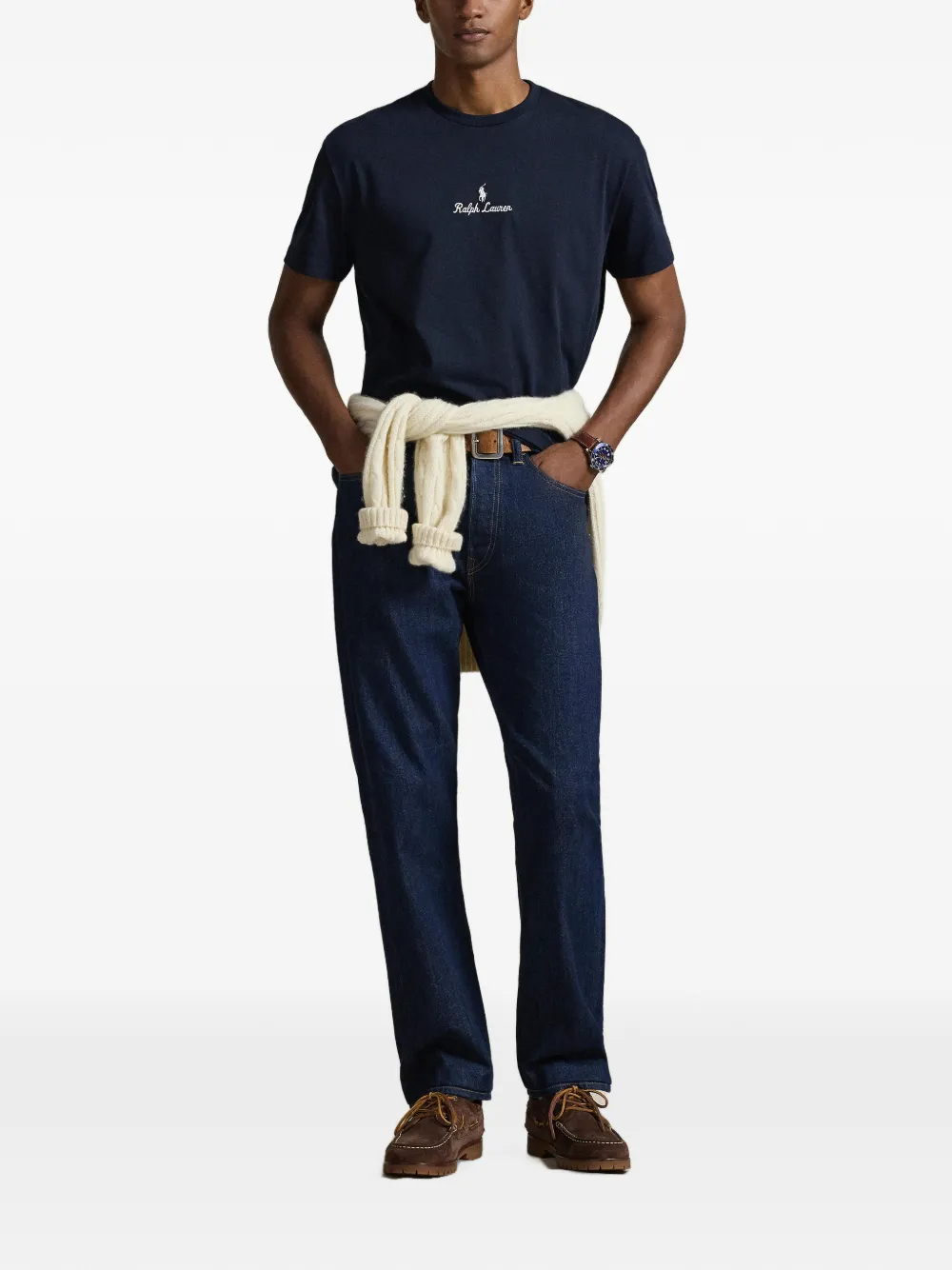 Polo Ralph Lauren T-shirt met geborduurd logo Blauw