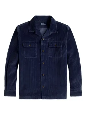 Ralph Lauren RRL Cameron cotton-linen Shirt | Blue | FARFETCH