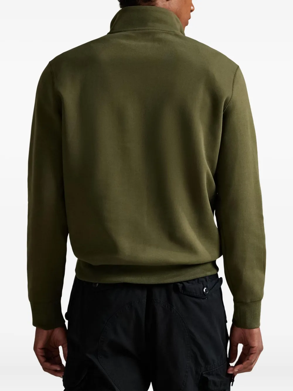 Polo Ralph Lauren half-zip double-knit sweatshirt Groen