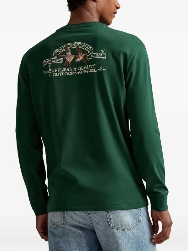 Polo Ralph Lauren logo-motif long-sleeve T-shirt | Green