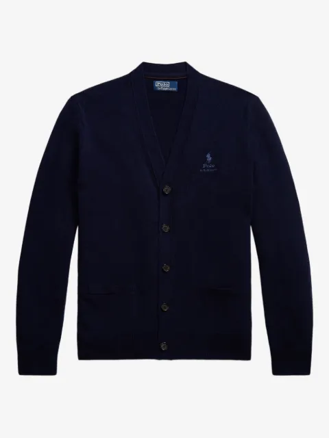 Polo Ralph Lauren logo-embroidered wool cardigan