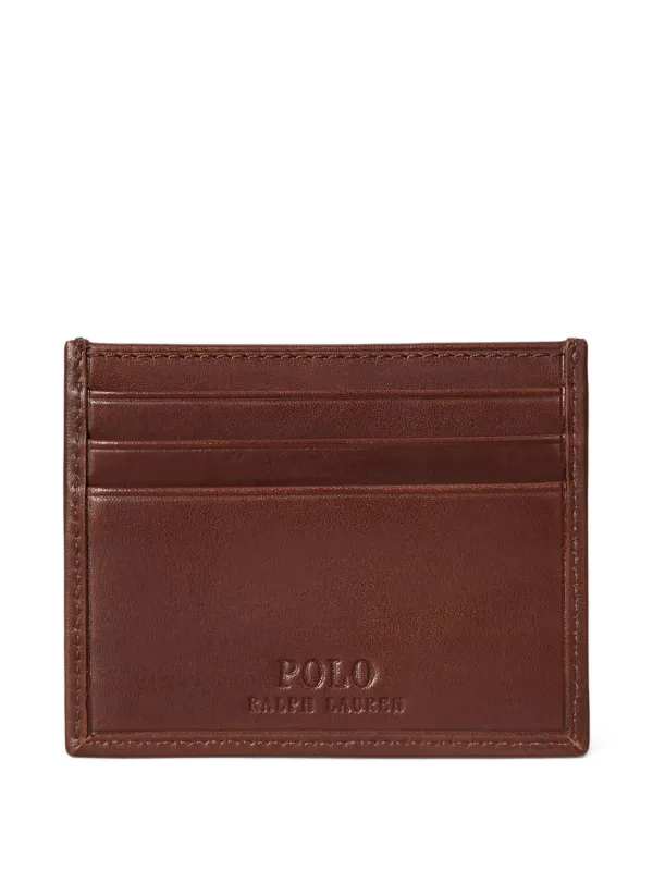 Polo Ralph Lauren ポロベア レザーカードケース | ブラウン | FARFETCH JP