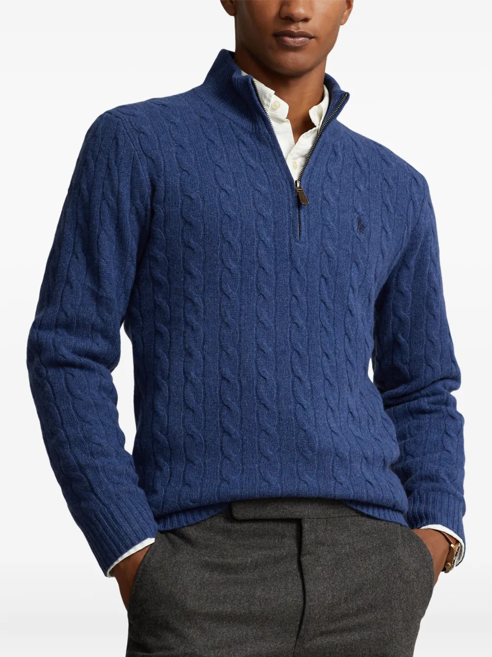 Polo Ralph Lauren Kabelgebreide trui Blauw