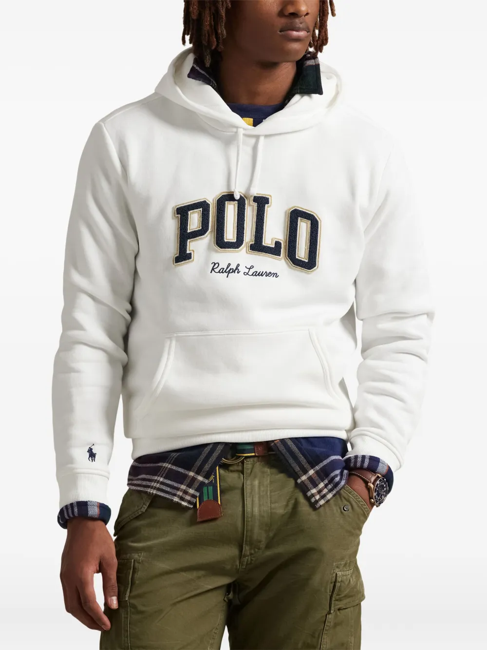Polo Ralph Lauren Hoodie met geborduurd logo Wit