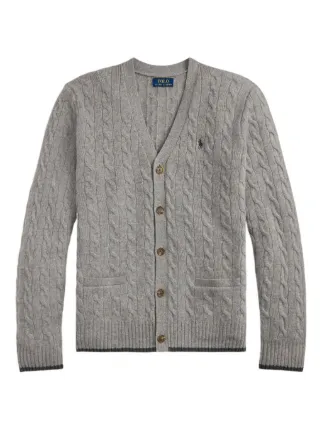 Polo Ralph Lauren ケーブルニット カーディガン | グレー | FARFETCH JP