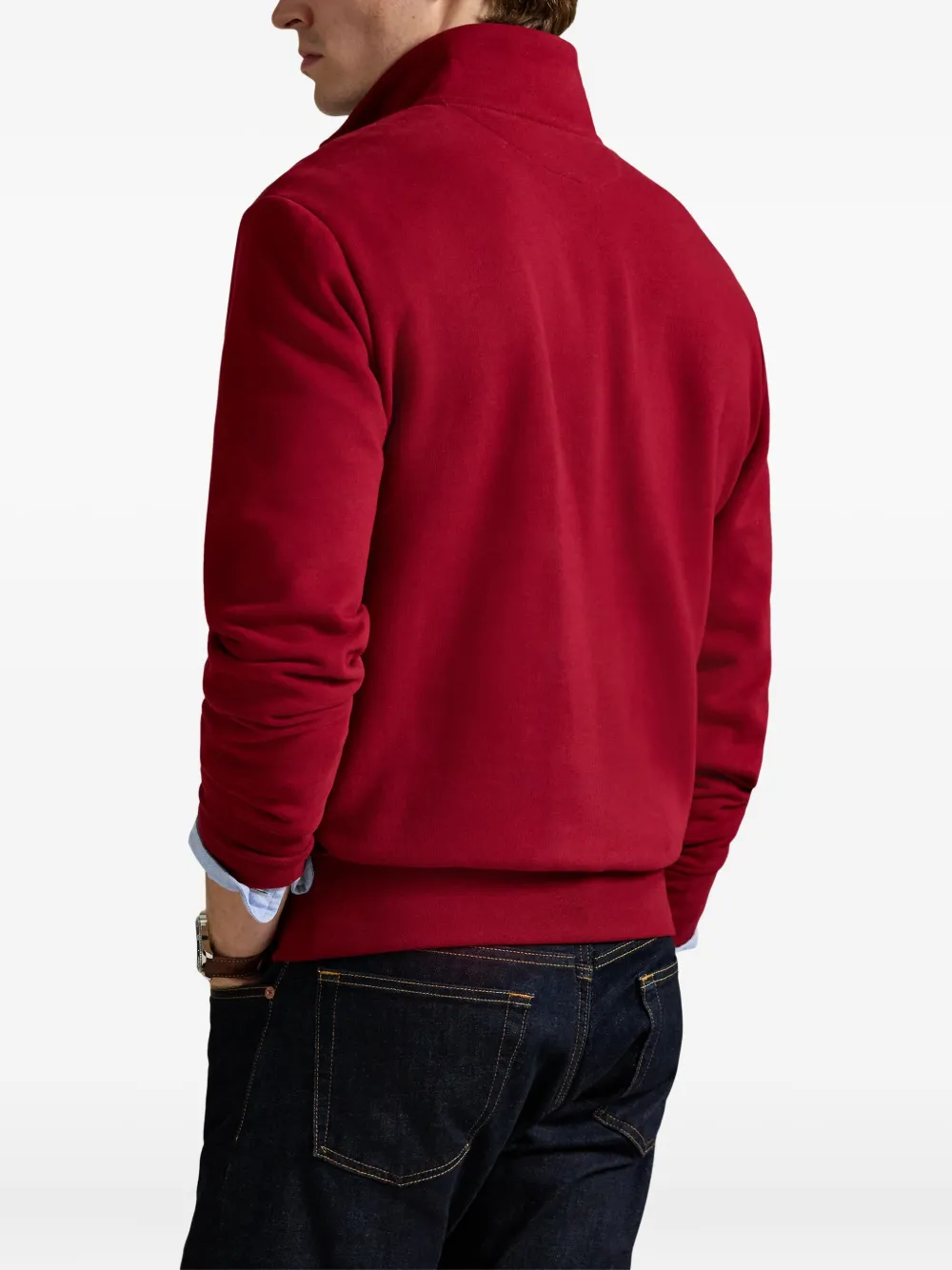 Polo Ralph Lauren Sweater met halve rits Rood