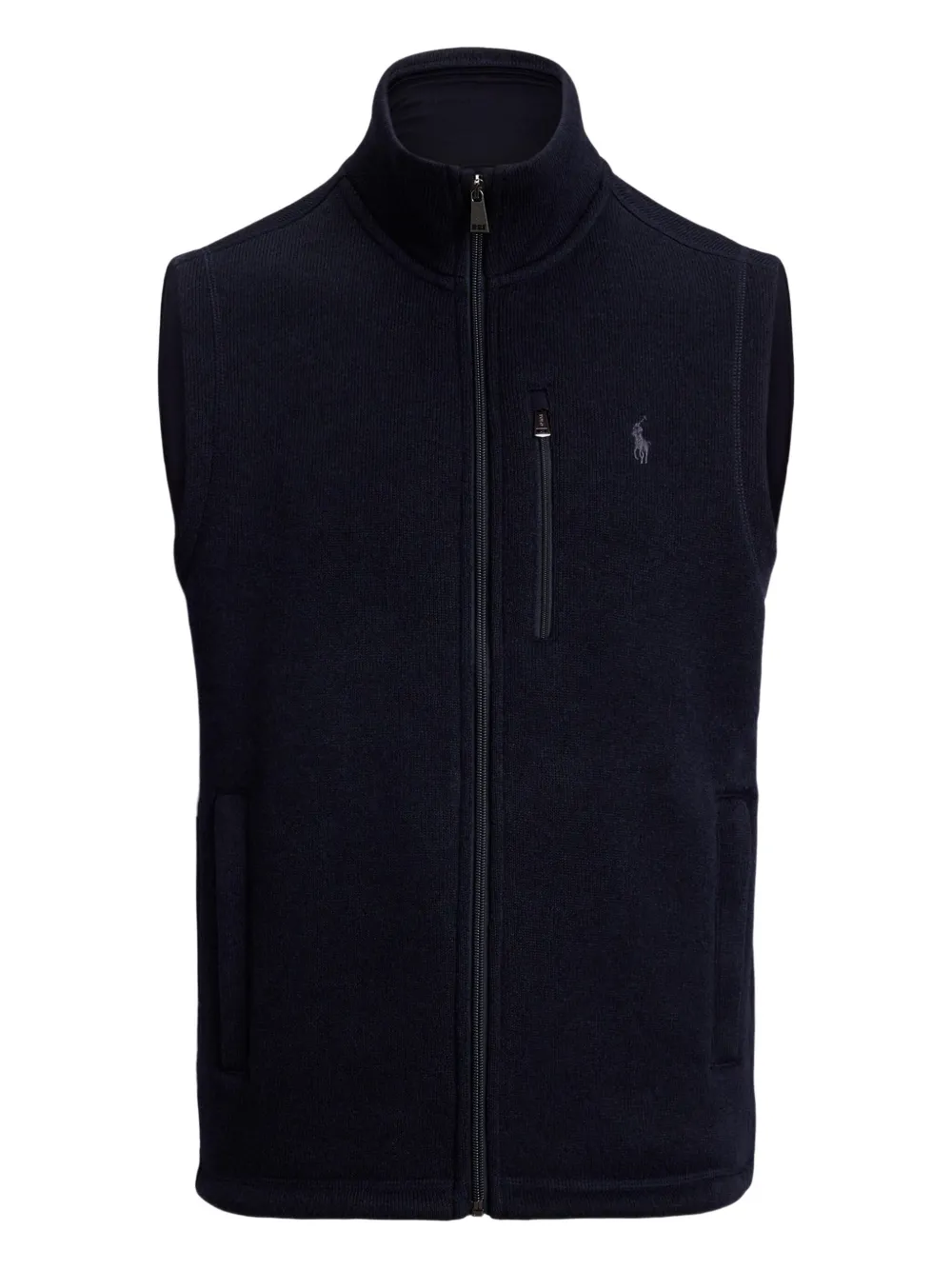 Polo Ralph Lauren zip-up sleeveless gilet | Blue | Image 1