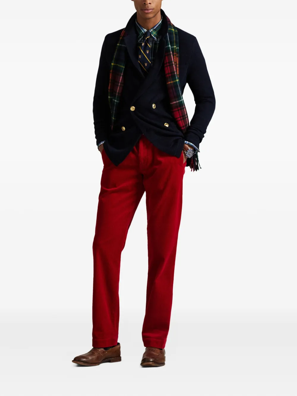 Polo Ralph Lauren Ribfluwelen broek Rood