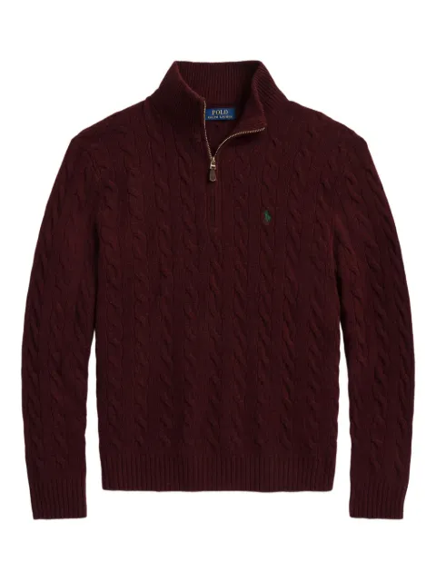 Polo Ralph Lauren cable-knit half-zip sweater