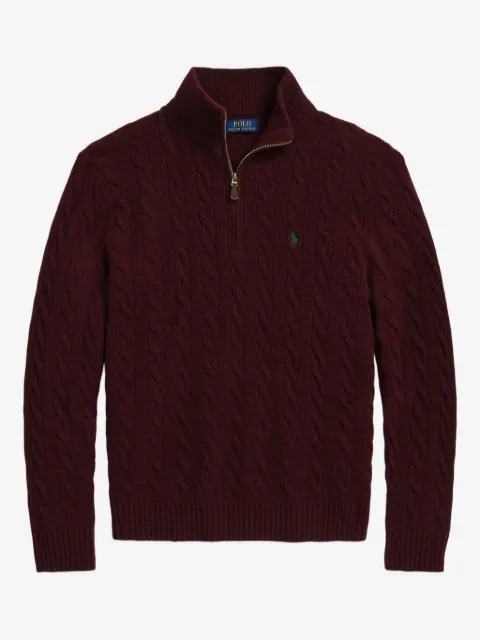 Polo Ralph Lauren cable-knit half-zip sweater