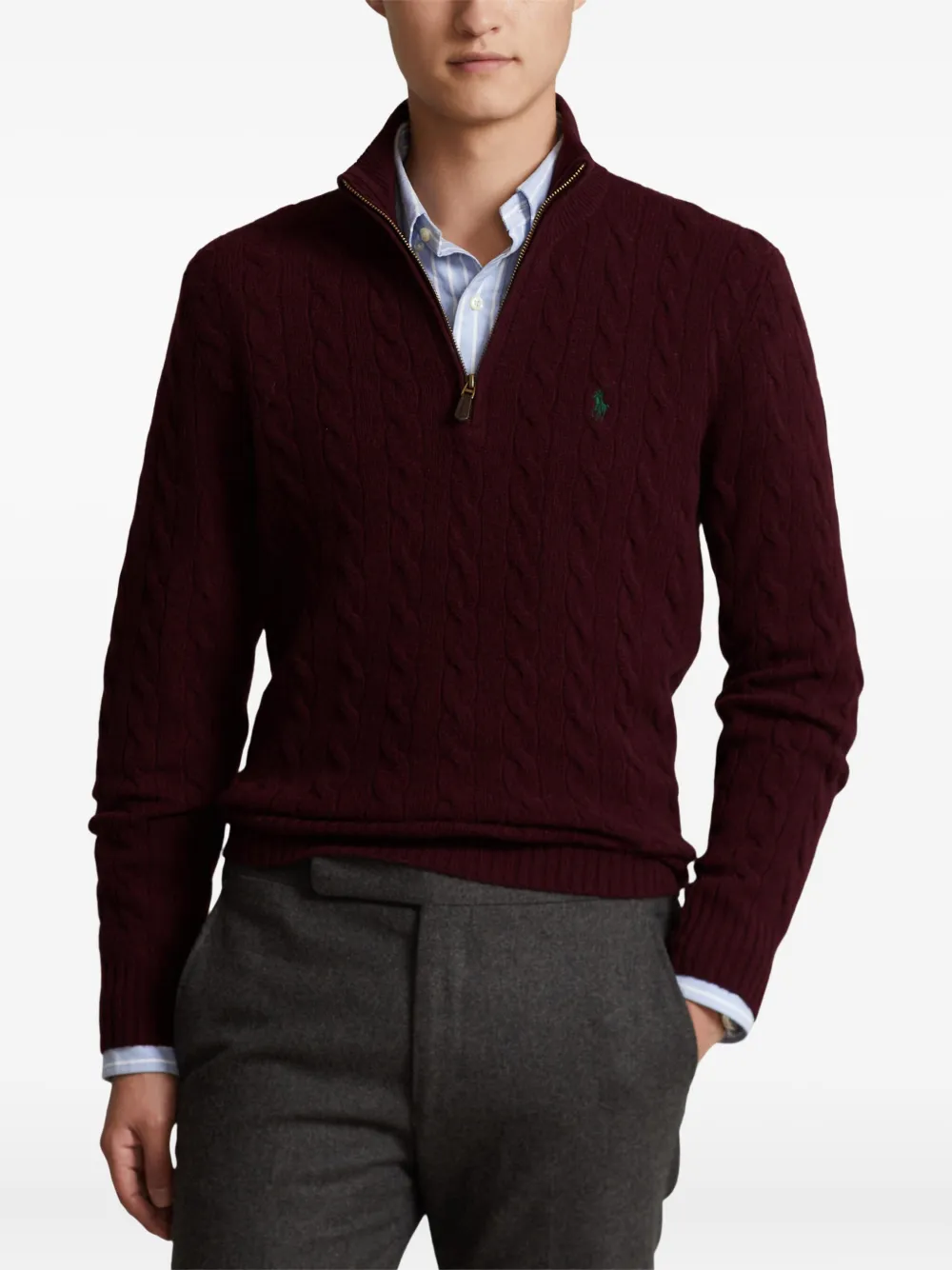 Polo Ralph Lauren Kabelgebreide trui Rood