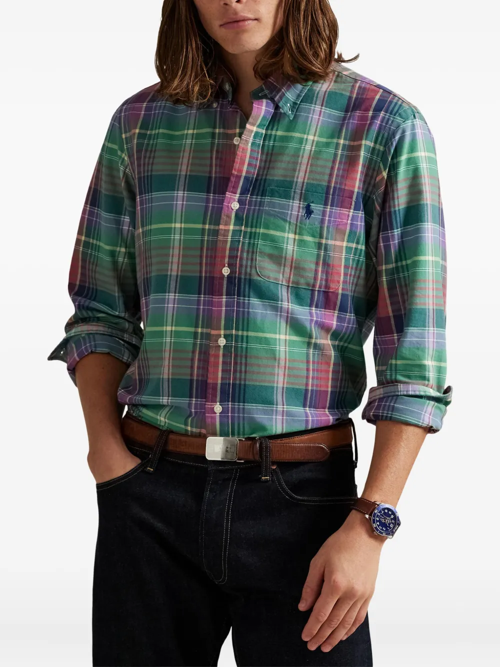 Polo Ralph Lauren Geruit overhemd Groen