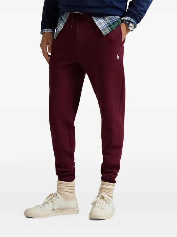 Polo Ralph Lauren double-knit Track Pants Red FARFETCH GE