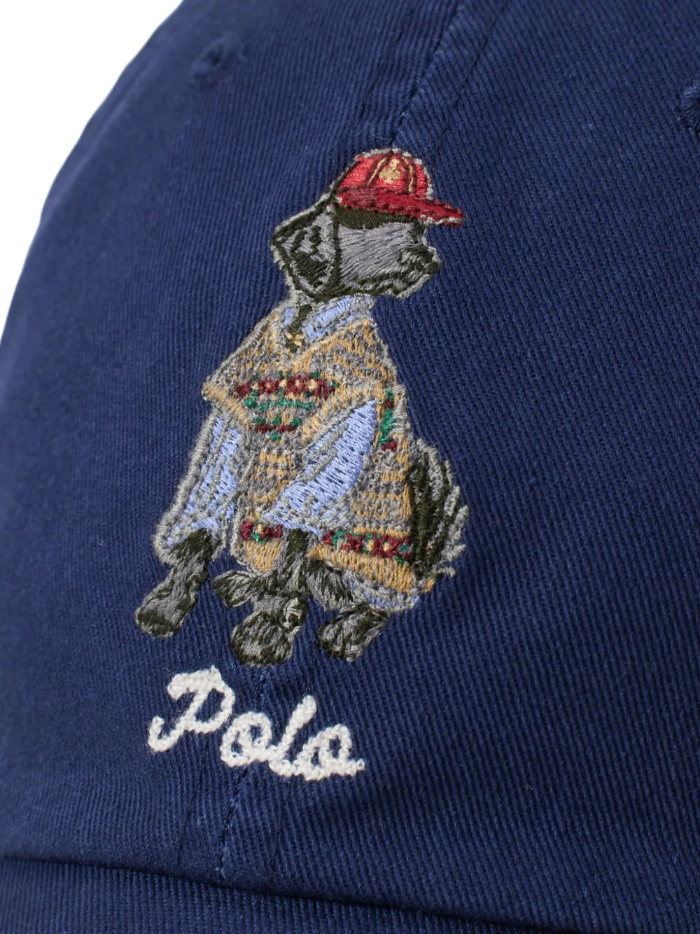 Polo Ralph Lauren Honkbalpet met hondenpatroon Blauw