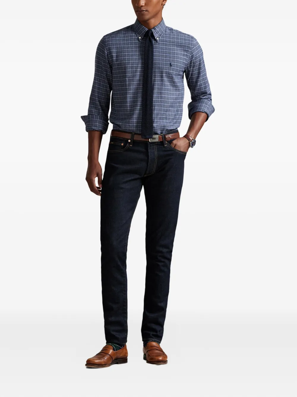 Polo Ralph Lauren Geruit overhemd Blauw