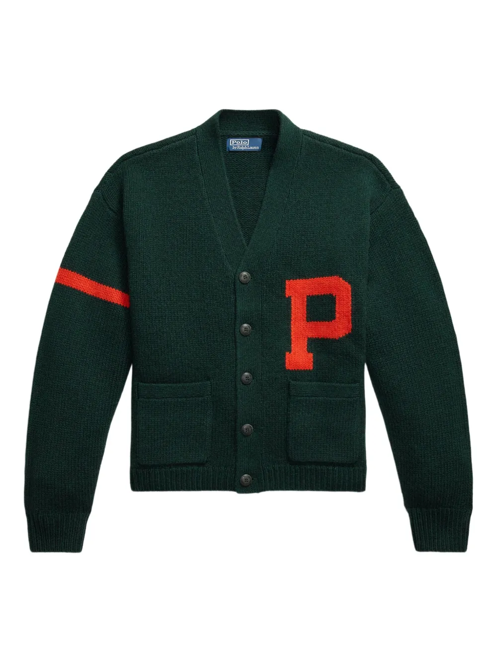 Polo Ralph Lauren patch-pockets cardigan - グリーン Polo Ralph Lauren patch-pockets cardigan - グリーン