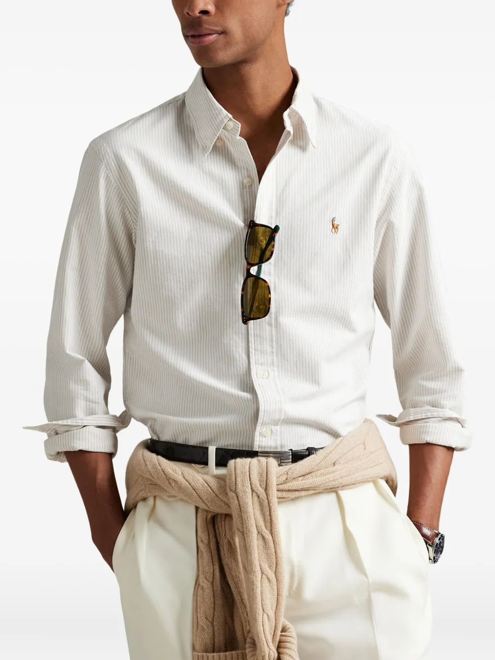 Polo Ralph Lauren Gestreept overhemd Wit