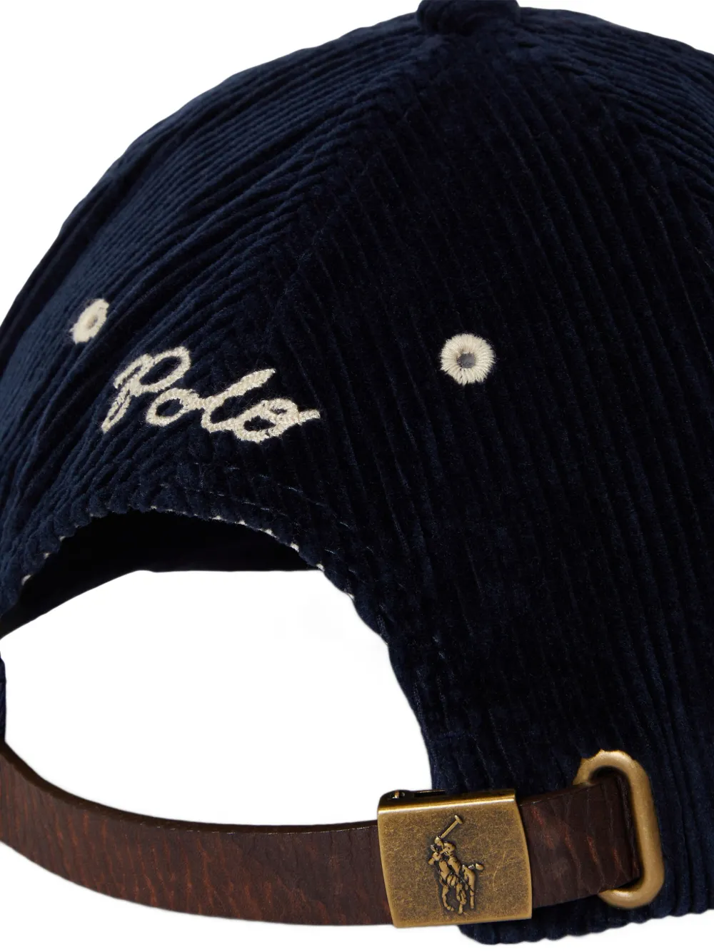 Polo Ralph Lauren Corduroy Baseball Cap In Black