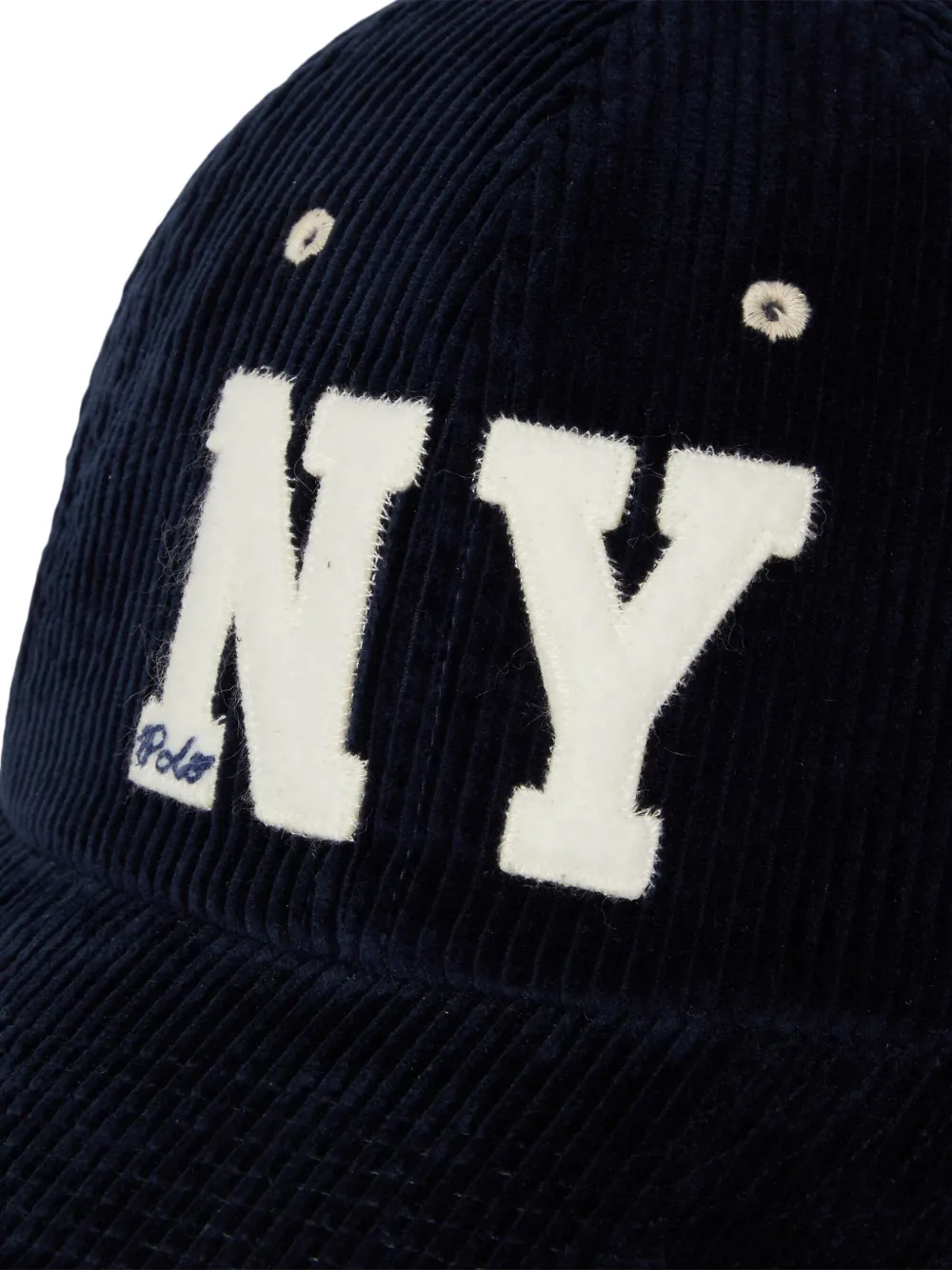 Polo Ralph Lauren Corduroy Baseball Cap In Black