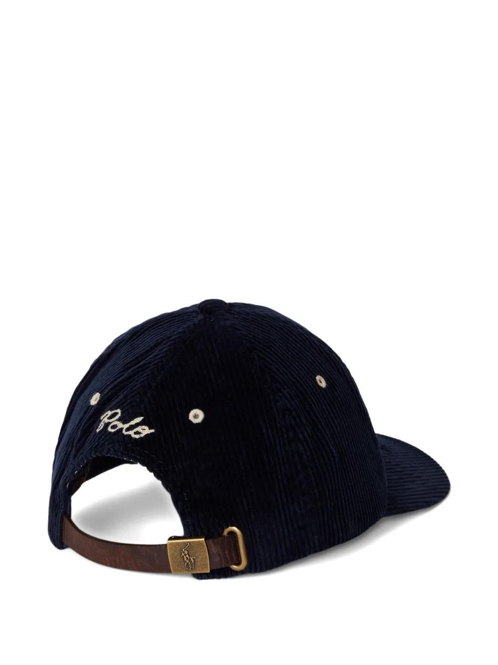 Polo Ralph Lauren Corduroy Baseball Cap In Black