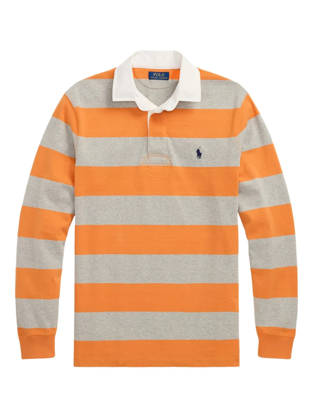 Polo Ralph Lauren Gestreept poloshirt met lange mouwen Oranje