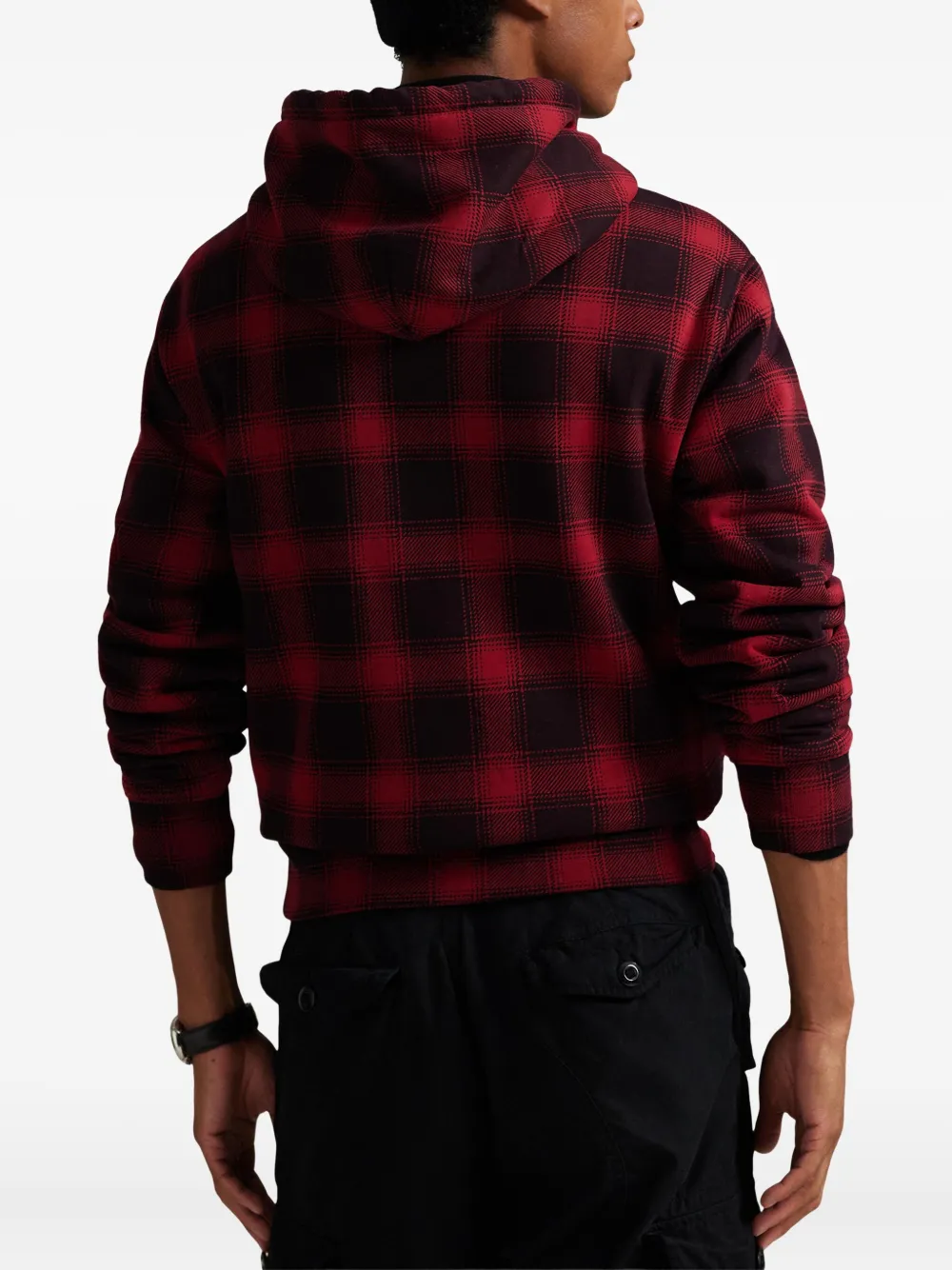 Polo Ralph Lauren Geruite hoodie Rood